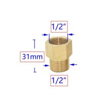 【▼Hot Sales▼】 zhangs 1/2ทองเหลืองตัวผู้3/4อะแดปเตอร์ข้อต่อทองเหลืองสำหรับก๊อกห้องน้ำซ่อมท่อแบบมีเกลียว1นิ้วตัวเมีย