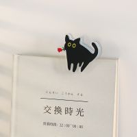 【jw】✢卐❒  4Pcs/set black cat Clip Page Holder Paper Binder Clamp File Photo Stationery Storage Office School