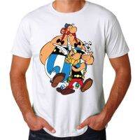 {พร้อมสต็อก XS-6XL} หนังสือการ์ตูน Asterix Obelix เสื้อออกกำลังกายผ้าฝ้าย100% สำหรับผู้ชายเสื้อยืดของขวัญคริสต์มาสเสื้อยืด