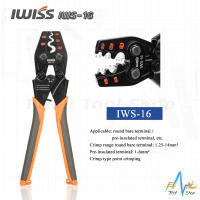 IWISS IWS-16 คีมย้ำหางปลา สำหรับหางปลาเปลือย 22-6 AWG (1.25-14 ตร.มม.)