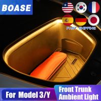 Car Front Trunk Frunk LED Surround Lighting Strip Cargo Area Light Kits Replacement for Tesla Model 3 Y 2021 2022