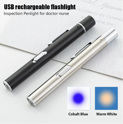 Pentorch Medical Yellow/Blue Torch Light Penlight Special Flashlight