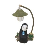 ❈♦ Faceless Man Led Light Miyazaki Animation Spirited Away No Face Led Night Lights Yeezy Resin Ornaments Craft Kids Birthday Gifts