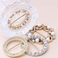 Pearl Diamond Buckles For Clothes Scarves Bags Skirt Corner Lower Hem Knotted Fixed Slim Waist Shirt T-shirt Buttons Buckles