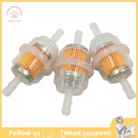 【SHZTGM】 5pcs Universal Inline Gas/Fuel FILTER อุปกรณ์เสริมสำหรับรถจักรยานยนต์ถ้วยกรองน้ำมันเบนซินพร้อมองค์ประกอบกรองสกู๊ตเตอร์ off-road ยานพาหนะ ATV Auto Accessories Oil FILT