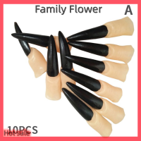 Family Flower Flash Sale ฮาโลวีนยาวปลอมแม่มดจมูก props ผีเล็บคอสเพลย์ DIY ตกแต่ง