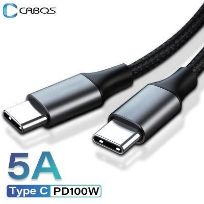 100W USB Type C Cable PD Fast Charging Charger Extension Cord Type C To USB C For Macbook Samsung Xiaomi 90 Degree Elbow Cable