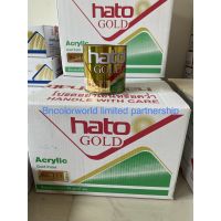 สีทอง HATO MG111 ฮาโต้ (สูตรนํ้ามัน) ทองอเมริกา ขนาด 0.946 ลิตร (1 กระป๋อง 420.-) MG-111