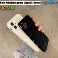 ℗ Casing vivo Y51 Y31 Y19 Y17 Y15 Y12 Y3S Y95 Y93 Y91 Y91i Y81 Y85 Y81i V21e V21 V15 V20 Pro V11i Phone Case Sports Brand Soft-touch Side Printing Square Liquid Silicone Cover Shell