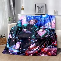 [High-end blanket] ผ้าห่มลายการ์ตูนการ์ตูนฆ่าปิศาจที่นอนสองชั้น HD ชุดเตียงโซฟาผ้าลินินสำหรับเด็กผ้าห่มคลุมเตียงของขวัญ