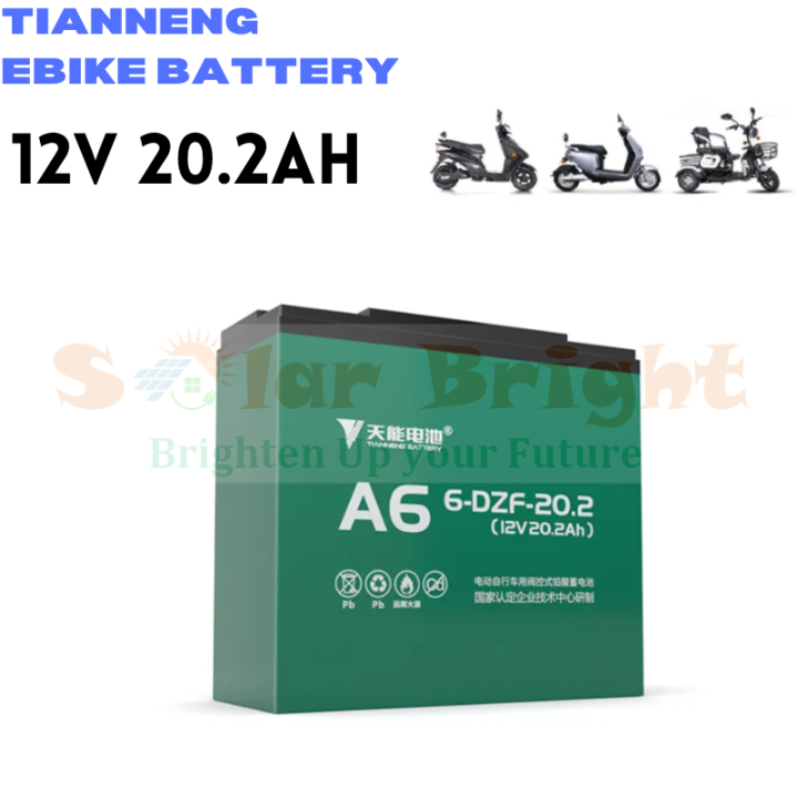 E-Bike 12VOLTS AUTHENTIC Tianneng Battery Lead-Acid Battery Available ...