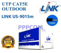 สาย LAN UTP Cable CAT5E LINK OUTDOOR 100M มีสลิง US-9015M-1