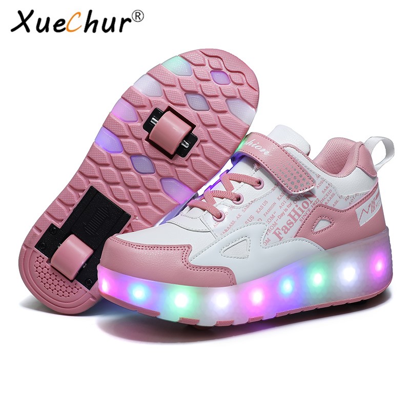 Baby Toddler Boys Girls LED Light Up Shoes Snow Boots 1-6 Years Old Kids Luminous Winter Warm Sneakers Boots 