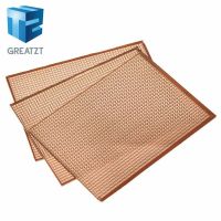 【YF】❂▪  GREATZT 1pcs 9.5x12.8 9.5x12.8CM Prototype Paper PCB Experiment Circuit Board Row Continuous Hole 95