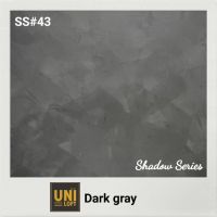 Uniloft​ Thailand​ปูนลอฟท์เกรดพรีเมียม​ ​ SS#43-Dark gray (1ชุด​ใช้ได้​15-20​ตารางเมตร​/2​รอบ)​