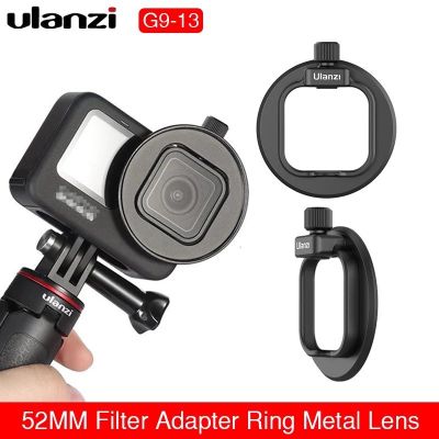 Ulanzi G9-13 52MM Filter Adapter Ring for GoPro HERO 10 / 9 ND / CPL / UV Lens Filters Tripod Photography Lens Accessories