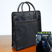 Mens handbags vertical section office package high-capacity business briefcase 14 inch laptop bag meeting package custom