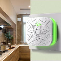 Smart Home มีเทนโพรเพนเชื้อเพลิง LPG เครื่องตรวจจับแก๊สรั่ว Sensor 360องศาและเสียงนาฬิกาปลุกสำหรับความปลอดภัยภายในบ้านห้องครัว