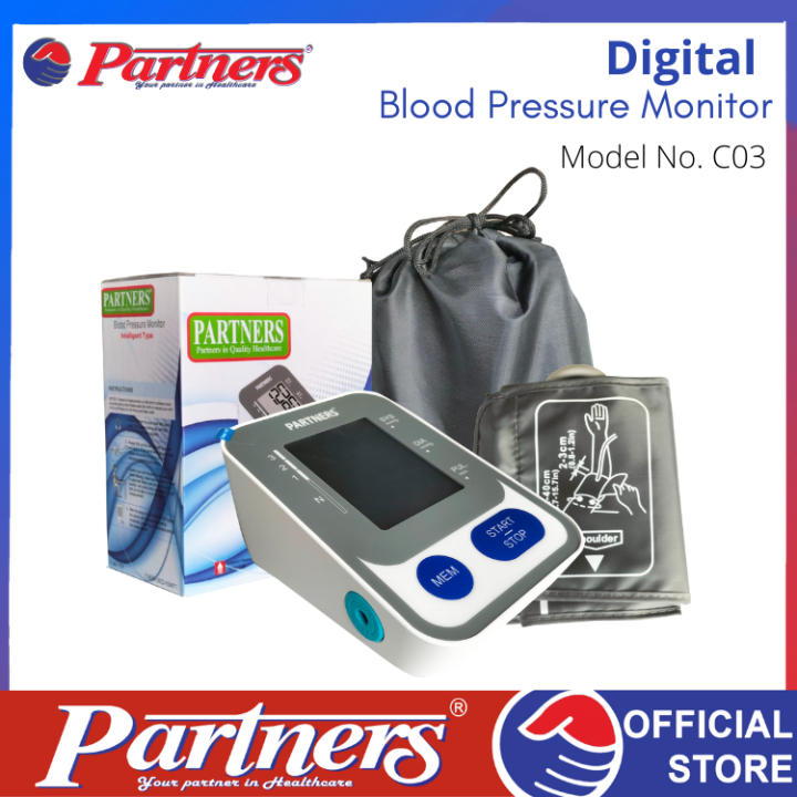 Partners Intelligent Type Digital Blood Pressure Monitor Model No. C03
