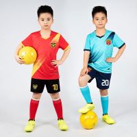 Custom Kids Soccer Jerseys Suit Boys Football Uniforms Futebol Shirt Sets Soccer Kit Children Girls Sportswear Clothing