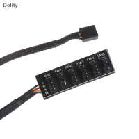 Dolity 1ถึง5 4-Pins TX4 PWM CPU Cooler Case พัดลมระบายความร้อน Power CABLE HUB Splitter