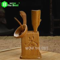 Natural Bamboo Tea Ceremony Six PCS Gentlemen Tea set Ceremony Accessories Tea Clip Teaspoon