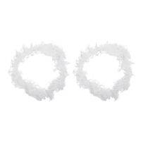 2X White Feather Boa Fluffy Craft Decoration 6.6 Feet Long