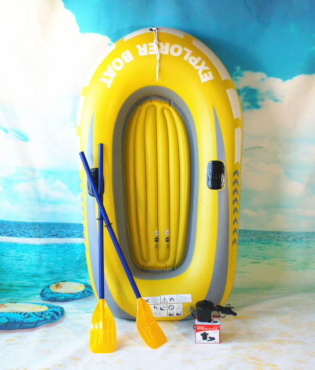จัดส่งจากปทุมธานี-1-2-คน-เรือพอง-เรือคายัค-เรือตกปลา-ชูชีพทะเล-2-ที่นั่ง-เรือยางแบบหนา-boat-อุปกรณ์กีฬาพายเรือและล่องเรือ-inflatable-kayaks