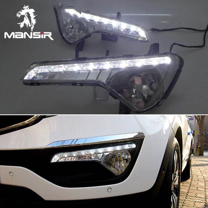 DNO LED Daytime Running Headlamps For Kia Sportage 2010 2011 2012 2013 2014 2015 Daylights Auto