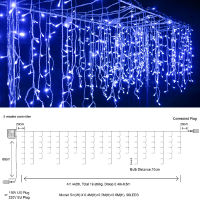 5m Holiday LED Christmas Lights Outdoor 0.4-0.6m AC 220V LED String Lights Decoration Party Holiday Wedding Garland