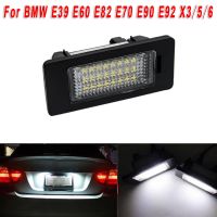 1pc Car LED Light License Plate Light Bulb DC 12V For BMW E39 E60 E82 E70 E90 E92 X3/5/6 License Plate Light 6000K Xenon Bulbs  LEDs  HIDs