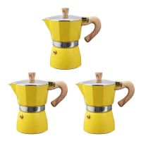 Italian Cups Filter 3 Aluminum Moka Coffee Espresso Stove Machine Pot