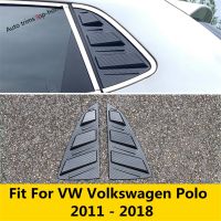 ❁♕ Car Rear Window Louver Shutter Side Vent Panel Decor Cover Trim For VW Volkswagen Polo 2011 -2018 Accessories Exterior Refit Kit