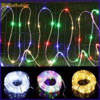 อุปกรณ์เสริมสวน LINNANZHUBING 10เมตร100 LED กันน้ำควบคุมระยะไกลสตริงโคมไฟเทศกาลไฟ LED พวงมาลัยไฟสายพีวีซี