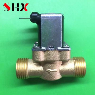 G 1/2 Normally Closed Electric Brass Solenoid Valve Magnetic Switch DC 5V 12V 24V 36V 48V AC 110V 220V Solar Hot Water Valve Plumbing Valves