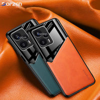 สำหรับ Xiaomi Poco F5 5G ป้องกันลายนิ้วมือ PU หนังเคสโทรศัพท์ดึงดูดแม่เหล็ก