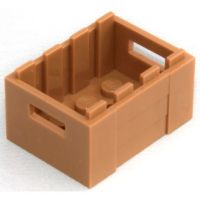 Lego part (ชิ้นส่วนเลโก้) No.30150 Container Crate 3 x 4 x 1 2/3 with Handholds