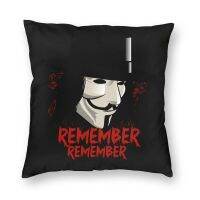 xzx180305   Guy Fawkes Anonymous จำปลอกหมอน45X45ซม.หน้าแรกตกแต่งพิมพ์ V สำหรับ Vendetta โยนหมอนสำหรับรถยนต์คู่-ด้าน