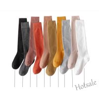 【hot sale】ↂ♗ D19 Hot sell autumn/Winter solid color womens stocking long tube socks vintage