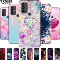 For TCL 30 SE Case 305 306 Soft Silicone Protective Marble Phone Cover for TCL 305 306 Case 30SE TPU Funda for TCL30SE Cartoon