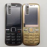 สำหรับ Nokia C5-00i C5-00ปลดล็อกเดิมโทรศัพท์มือถือบลูทูธ GSM 3G 3Mp กล้อง FM GPS คีย์บอร์ด