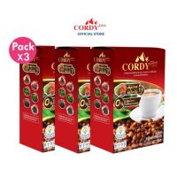 กาแฟ Cordy plus 3 กล่อง คอร์ดี้ พลัส ผสมถั่งเช่า (3 กล่อง)