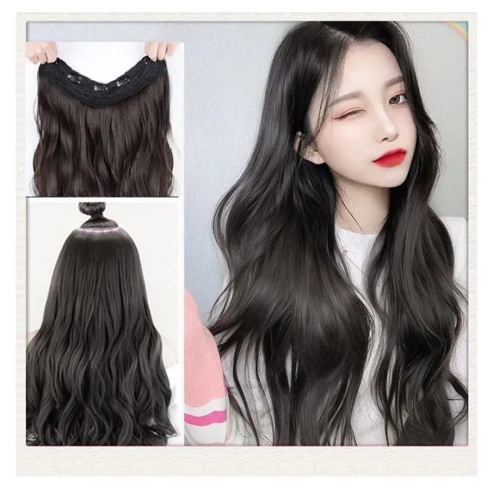 U-Shape Long Wavy Wig Fashion Hair Extensions Personalized Hair Accessories  Great Gifts For Women Girls Light Brown | U-Shape Long Wavy Wig Fashion Hair  Extensions Personalized Hair Accessories Great Gifts For Women |