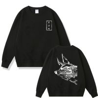 Anime Chainsaw Man Sweatshirt Hayakawa Aki Fox Devil Kon Graphic Sportswear Men Loose Pullover Male Crewneck Sweatshirts Size XS-4XL