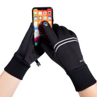 Winter Inner Velvet Warm Full Finger Gloves Sports Fishing Ski Non-slip Glove Waterproof Touchscreen Gloves Men Women Mittens