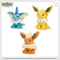 ชุดตุ๊กตาตุ๊กตาผ้ากำมะหยี่ยัดนุ่น Eevee Mew 36ซม. ของเล่น Vaporeon Pikachu Eeveelution Flareon Pet Elves ของขวัญ