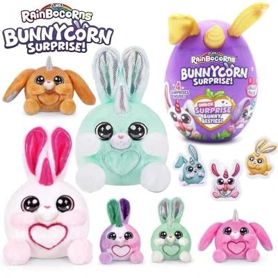 Rainbocorn Bunnycorn ของเล่นตุ๊กตาเซอร์ไพรส์ของสะสม Kawaii ยัดไส้สัตว์น่ารักของเล่นเด็กเด็กผู้หญิง Plushies Kado Ulang Tahun 2023ใหม่