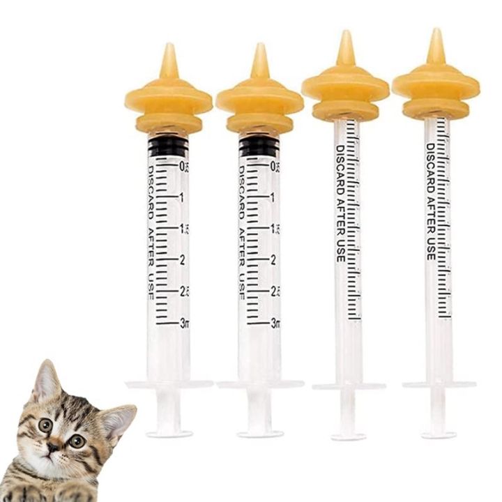 Authentic quality ۞ 1/3/5ML Syringe Pet Feeding Nipple for Kitten and