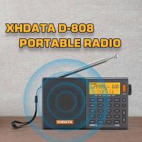 XHDATA D-808 FM AM SW SSB AIRBAND วิทยุแบบพกพา วิทยุมัลติฟังก์ชั่นความไวแสงสูง