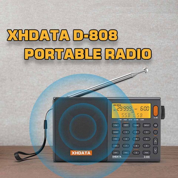 xhdata-d-808-fm-am-sw-ssb-airband-วิทยุแบบพกพา-วิทยุมัลติฟังก์ชั่นความไวแสงสูง